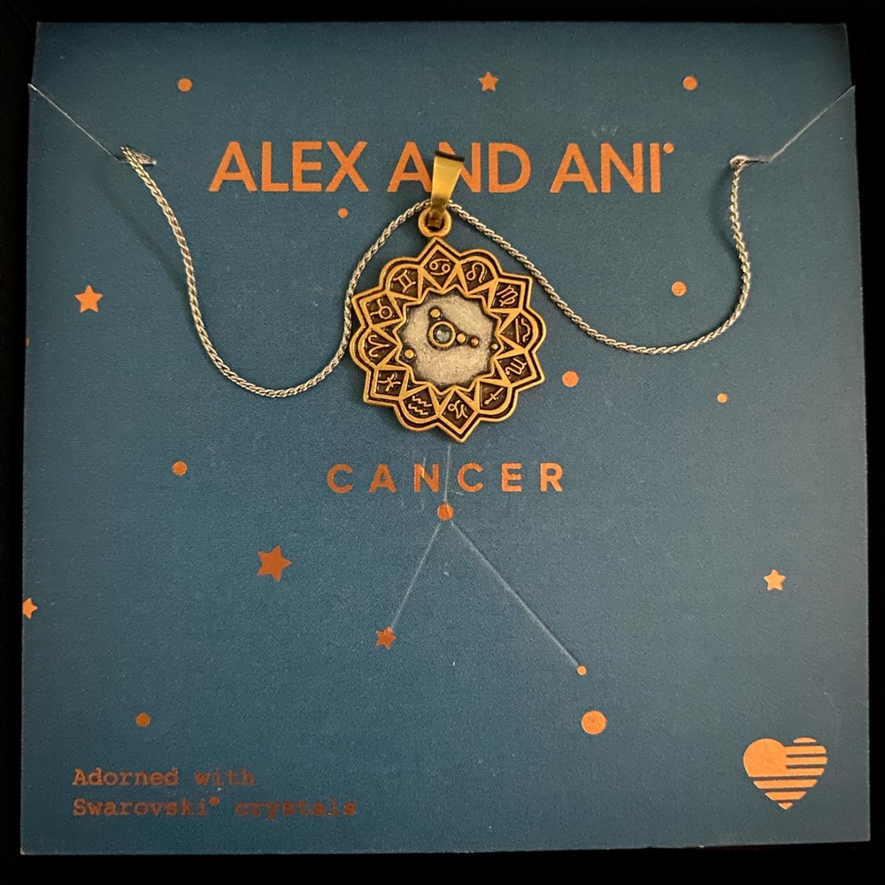 Alex and Ani Cancer zodiac necklace